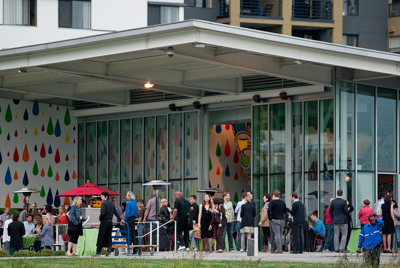 Sculpture isn't the only type of art in the park.