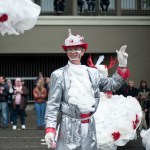 A ridiculous downpour didn't dampen the spirits of the thousands that turned