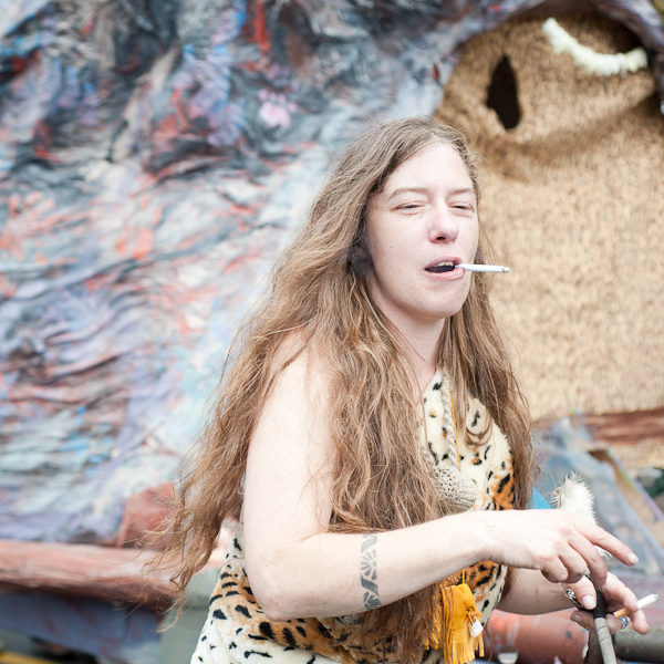 A ridiculous downpour didn't dampen the spirits of the thousands that turned