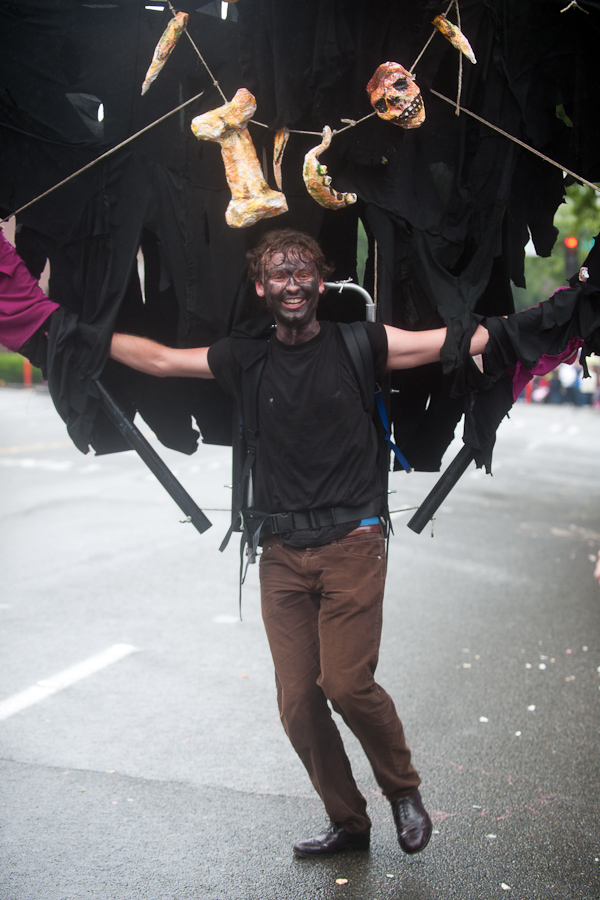 A ridiculous downpour didn't dampen the spirits of the thousands that turned