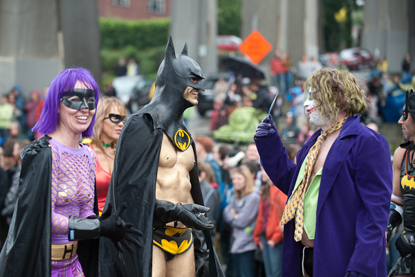 A ridiculous downpour didn't dampen the spirits of the thousands that turned