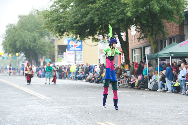 A ridiculous downpour didn't dampen the spirits of the thousands that turned