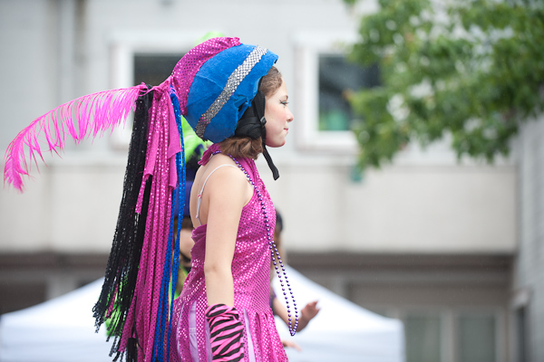 A ridiculous downpour didn't dampen the spirits of the thousands that turned