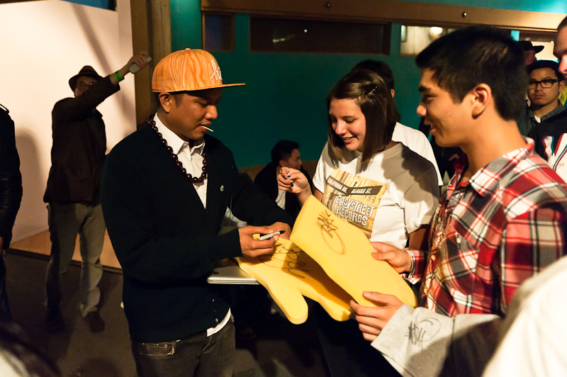 Taking place last night at the Theater Off Jackson, the Blue Scholars'