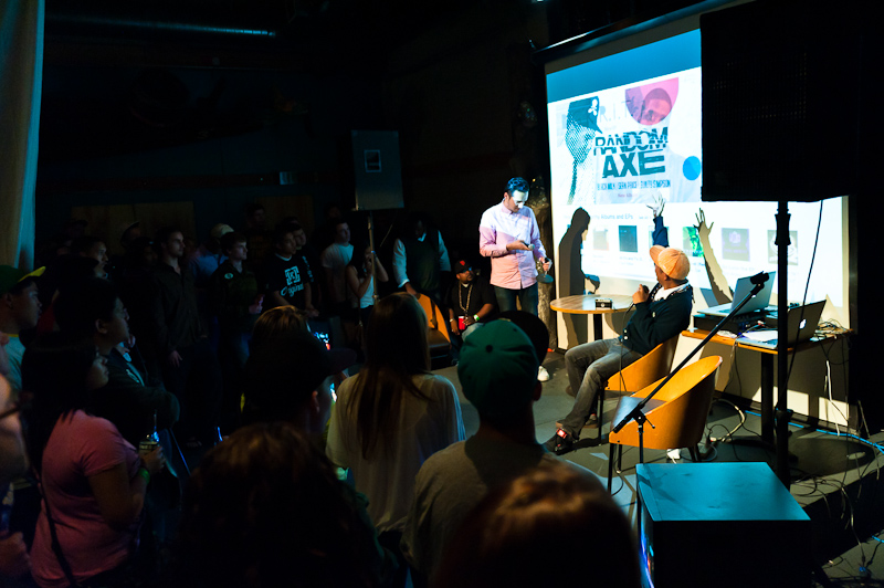 Taking place last night at the Theater Off Jackson, the Blue Scholars'