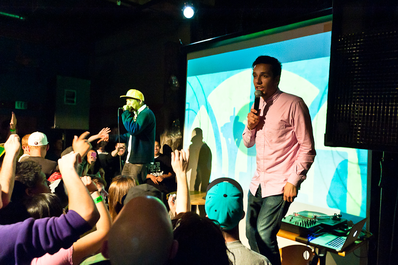 Taking place last night at the Theater Off Jackson, the Blue Scholars'