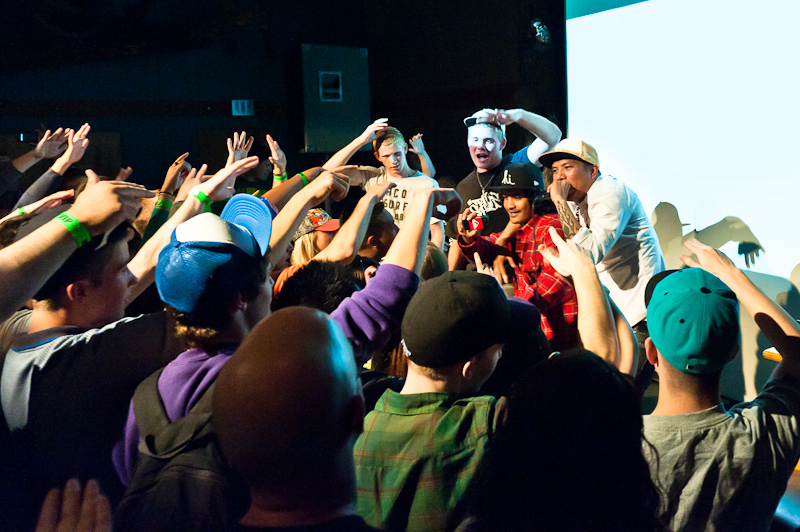 Taking place last night at the Theater Off Jackson, the Blue Scholars'