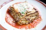 Seven layer lasagna, bolognese, besciamella, parmigiano.