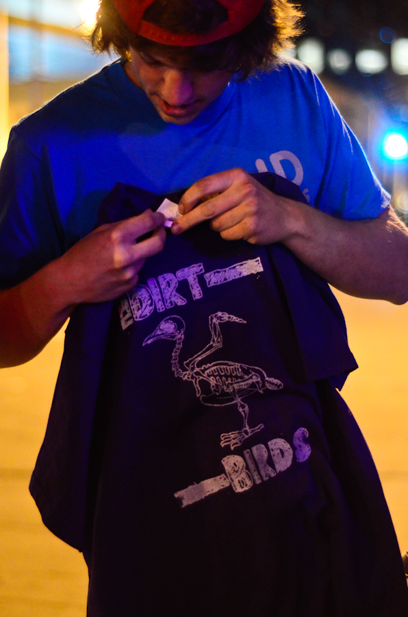 Always come prepared with t-shirts for crazed fans