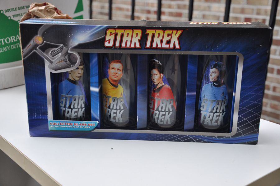 Star Trek paraphanelia was a repeating theme throughout the day.