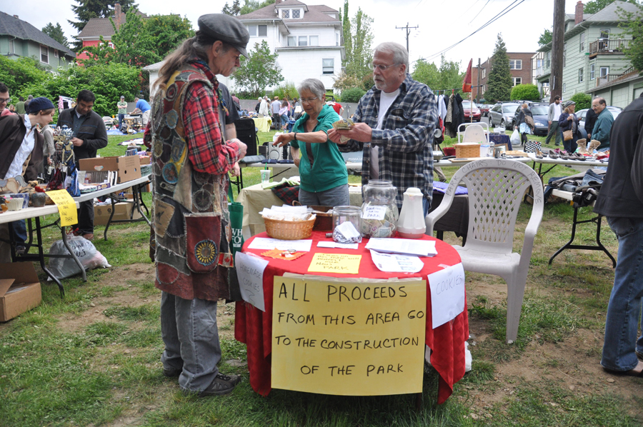 Sales from a main donation table went to helping fund a new park.