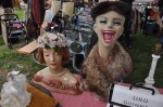 Sellers had tons of weird items, from laughing mannequins...