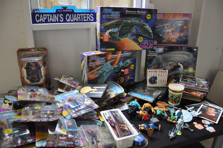 Another sale east of Volunteer Park was rife with Star Trek memorabilia!
