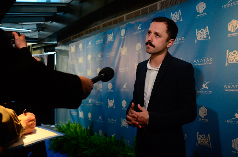 Seattle got a little bit Hollywood Friday with a "blue" carpet celebrity