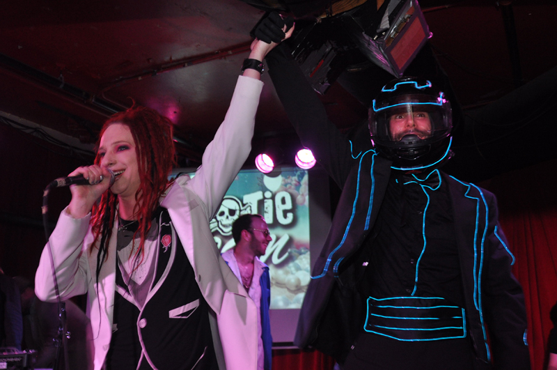 First place winner of Bootie Prom King 2011: Tron Guy.