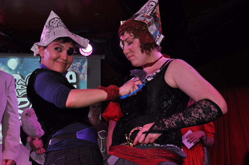 Runners up in the Bootie Best Couple category.