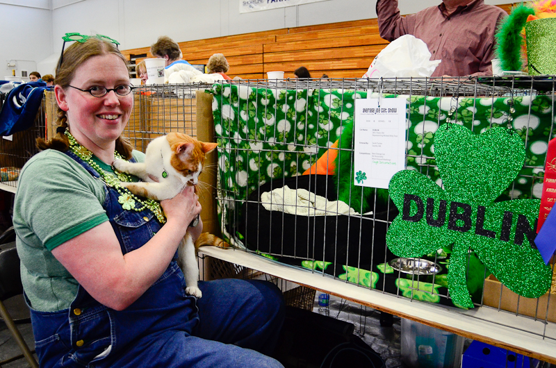 2 year old Dublin, was submitted into the Best Orange Cat, Mr. Personality, and Most Unusual Markings category by her owner, Sarah Tucker from Seattle, WA.