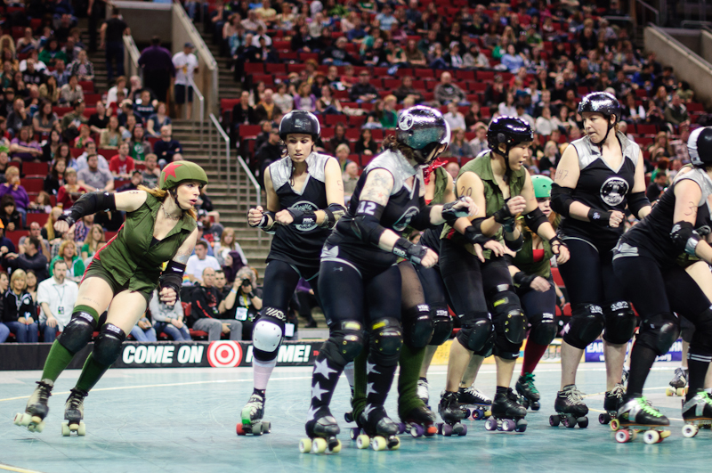 The Throttle Rockets and Grave Danger took on the Sockit Wenches and