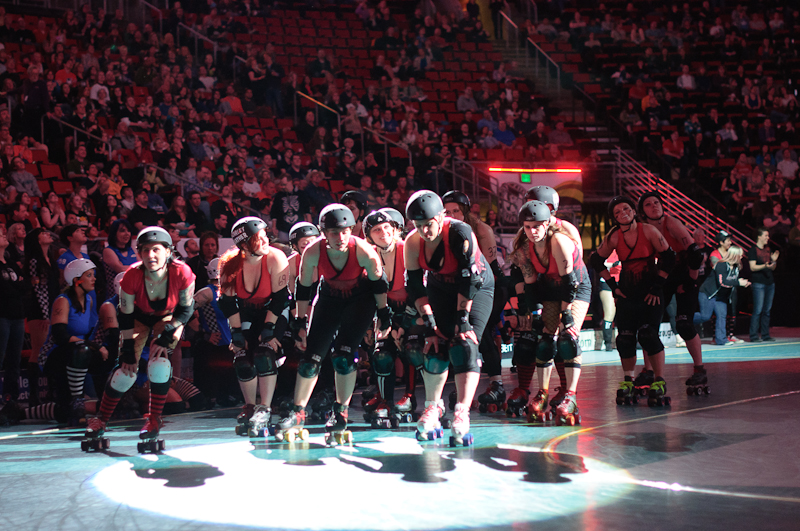 The Throttle Rockets and Grave Danger took on the Sockit Wenches and