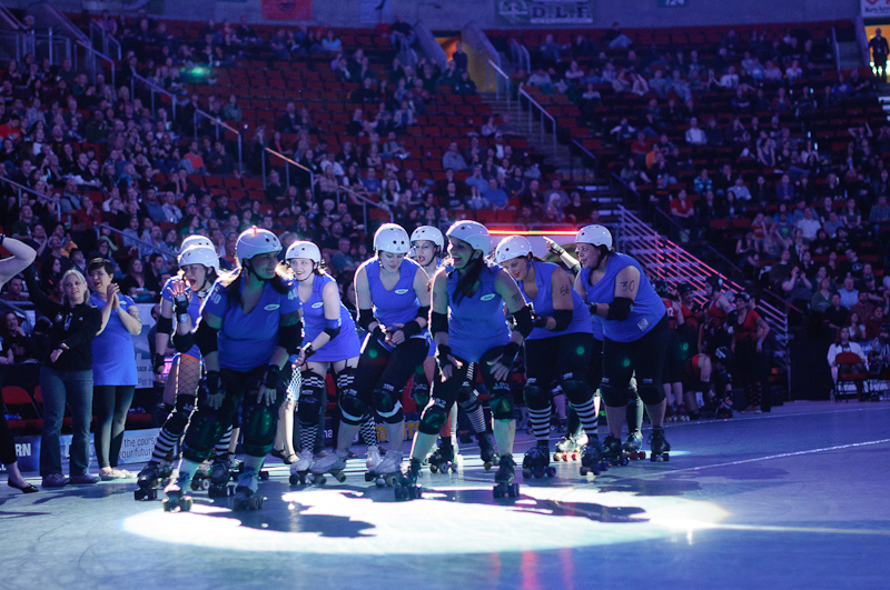 The Throttle Rockets and Grave Danger took on the Sockit Wenches and