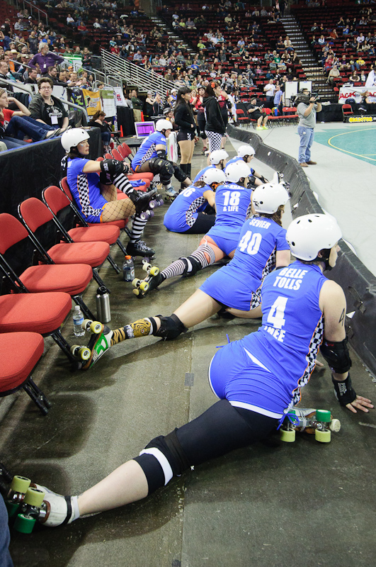 The Throttle Rockets and Grave Danger took on the Sockit Wenches and