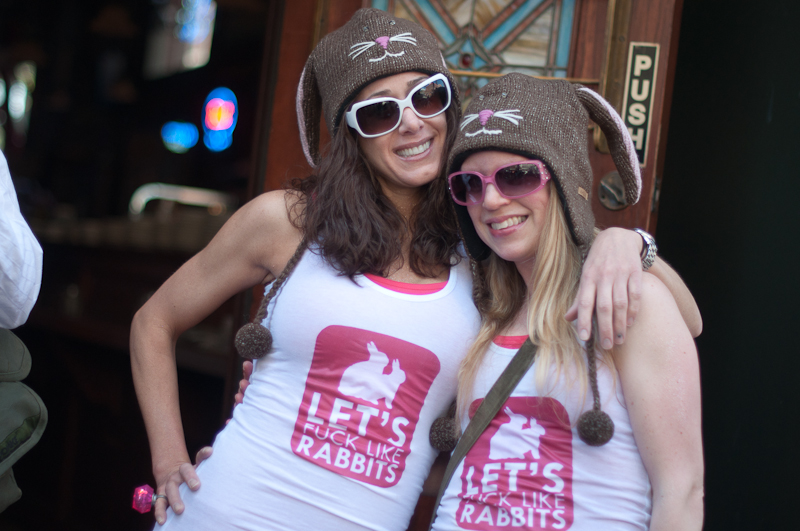 Hundreds of people turned out for Seattle's 8th annual "Bunnarchy" - Spring's