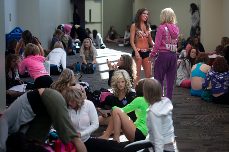 The folks over at Seahawks headquarters began auditions for the 2011 Sea