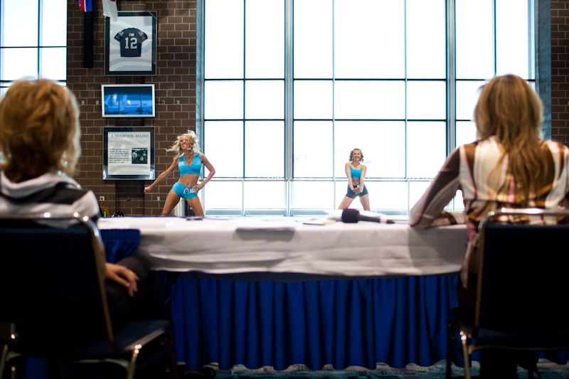 The folks over at Seahawks headquarters began auditions for the 2011 Sea