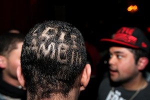 Glover offered backstage passes to Twitter followers who sent him a picture with GAMBINO shaved in their heads. More than one fan took him up on it.