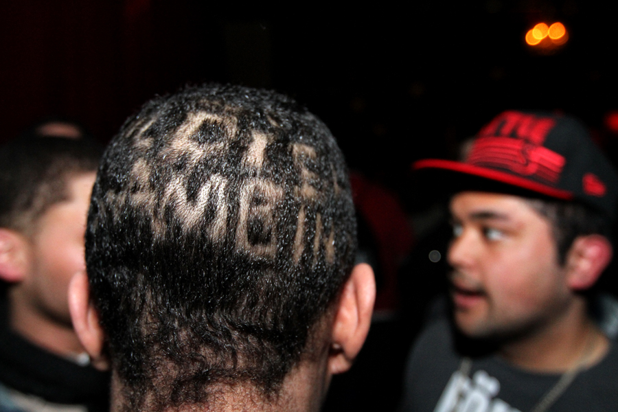 Glover offered backstage passes to Twitter followers who sent him a picture with GAMBINO shaved in their heads. More than one fan took him up on it.