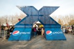 An X made of Pepsi cans. I'm assuming 'The X Factor' is sponsored by Pepsi?