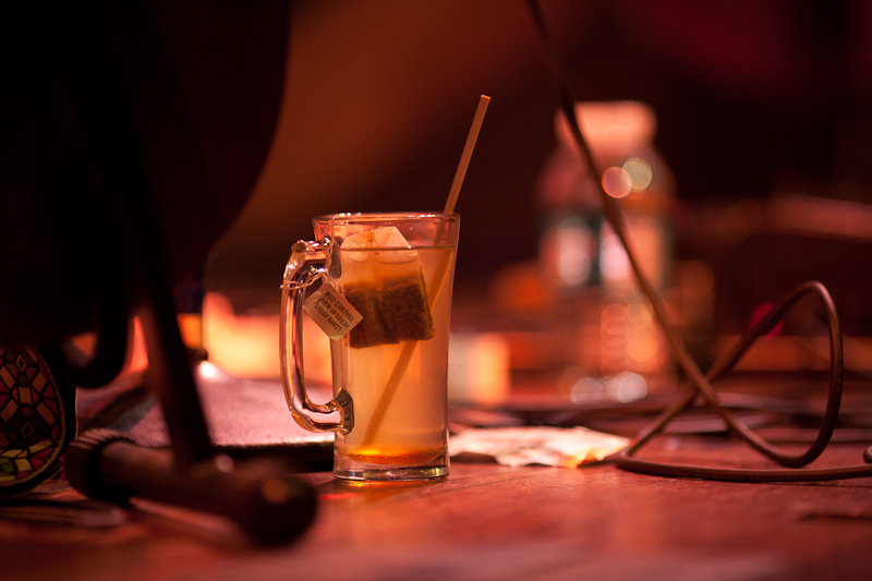 No booze for this voice, a cuppa tea is more like it.