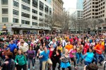 The crowd joins in.