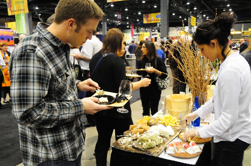 Food and wine fans stuffed their gullets yesterday at Taste Washington, one