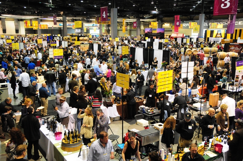 Food and wine fans stuffed their gullets yesterday at Taste Washington, one