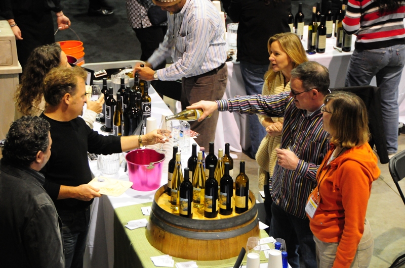 Food and wine fans stuffed their gullets yesterday at Taste Washington, one