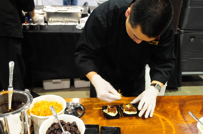 Food and wine fans stuffed their gullets yesterday at Taste Washington, one