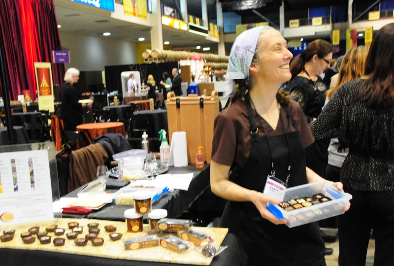Food and wine fans stuffed their gullets yesterday at Taste Washington, one
