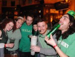 St. Patrick's Day revelers were out en force last night at Fado,