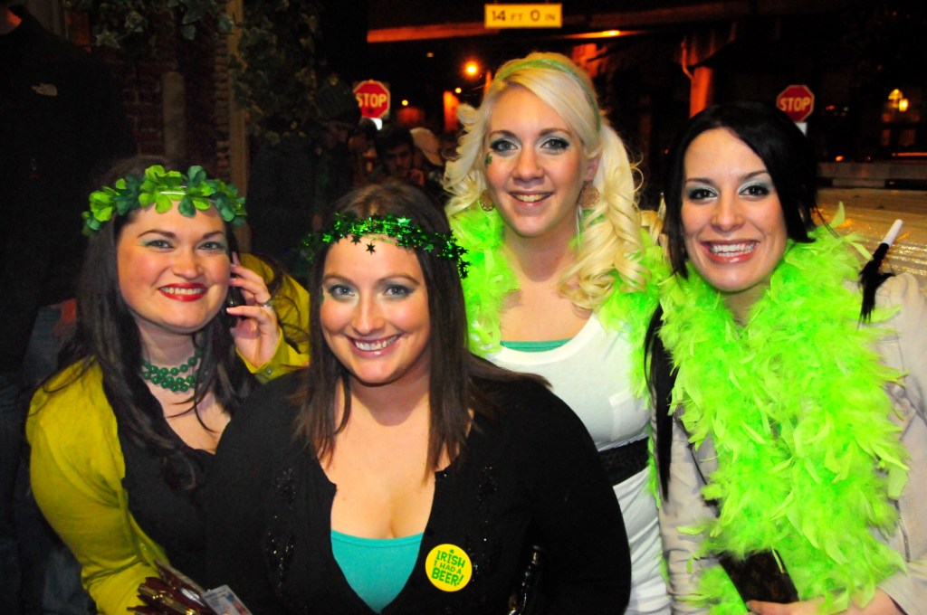 St. Patrick's Day revelers were out en force last night at Fado,