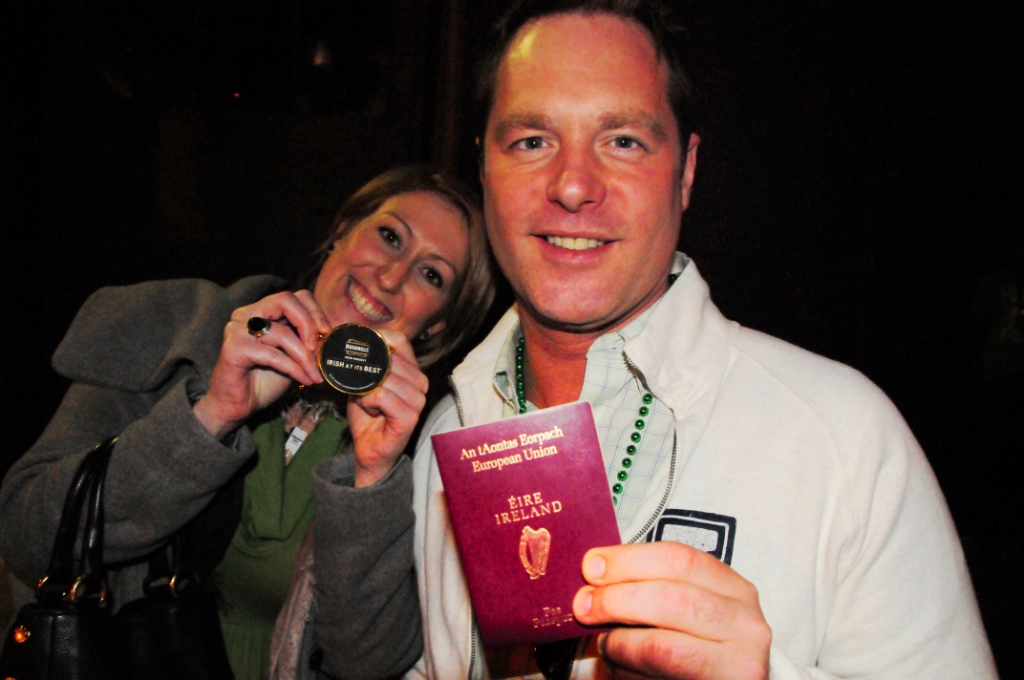 St. Patrick's Day revelers were out en force last night at Fado,