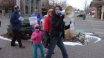 Jazmin Santacruz, the eastern Washington organizer for OneAmerica, leads a march through Ellensburg.