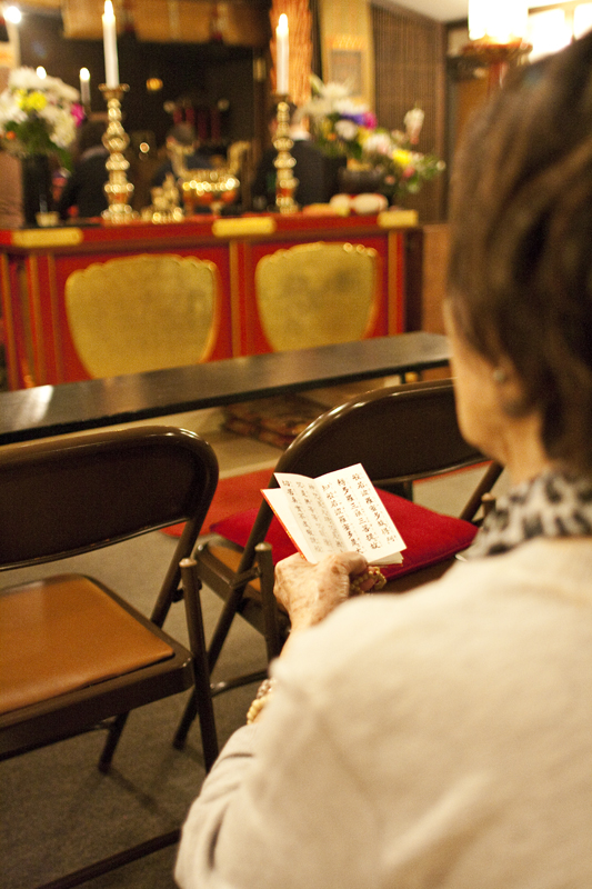 People came to the Seattle Koyasan Buddhist Temple last friday to pray