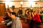 People came to the Seattle Koyasan Buddhist Temple last friday to pray