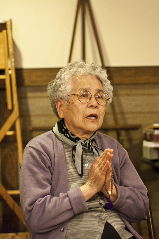 People came to the Seattle Koyasan Buddhist Temple last friday to pray