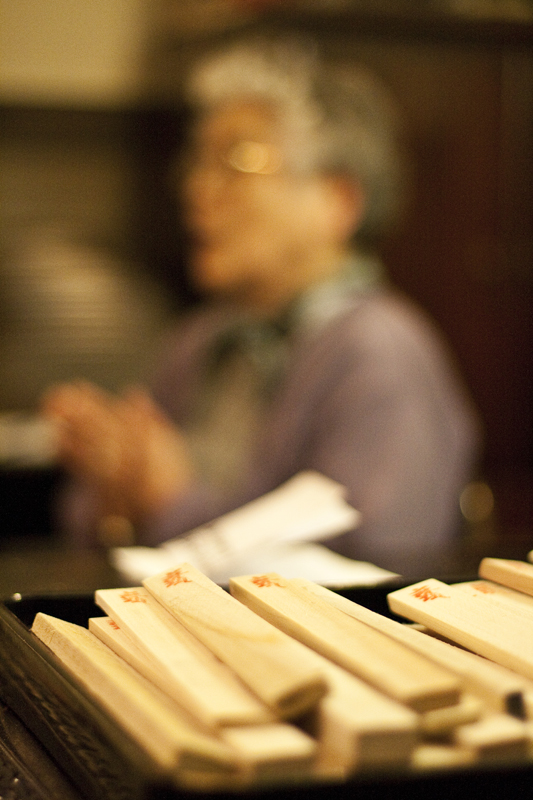 People came to the Seattle Koyasan Buddhist Temple last friday to pray