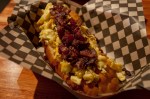 Po Dog Morning Glory Dog:scrambled eggs, Tillamook cheddar and pepper bacon.