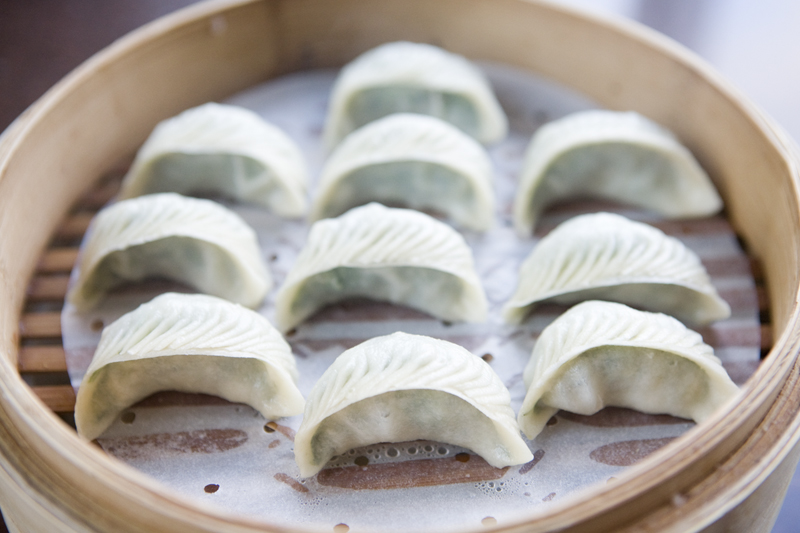 Vegetable and Pork Dumplings.