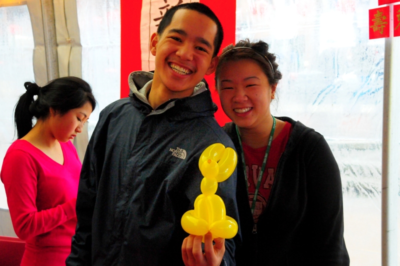 Everyone loves a rabbit balloon animal.