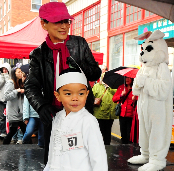 Assunta Ng, longtime publisher of NW Asian Weekly and Chinese Post, which sponsored the childrens parade and costume contest.